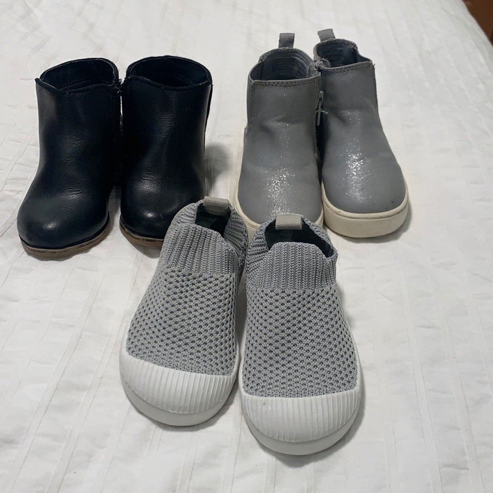 Lot of size 7 Cat and Jack boots and shoes